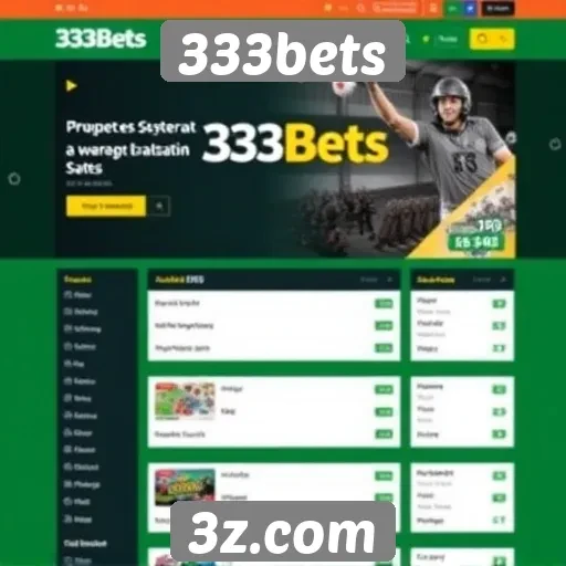 Acessibilidade e usabilidade do site 333bets