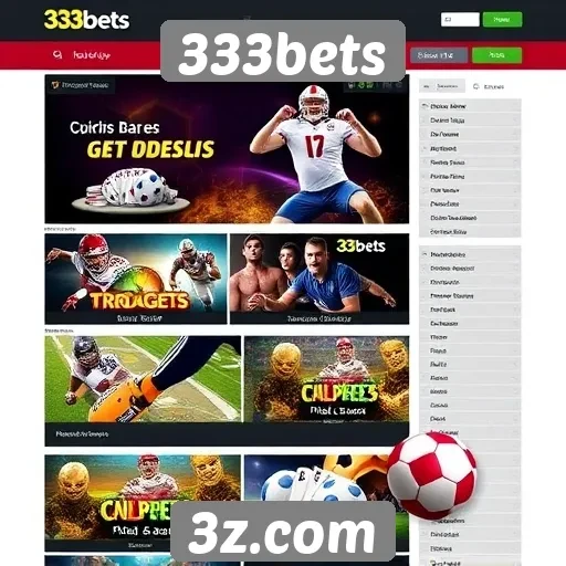 Disponibilidade de jogos e apostas no 333bets
